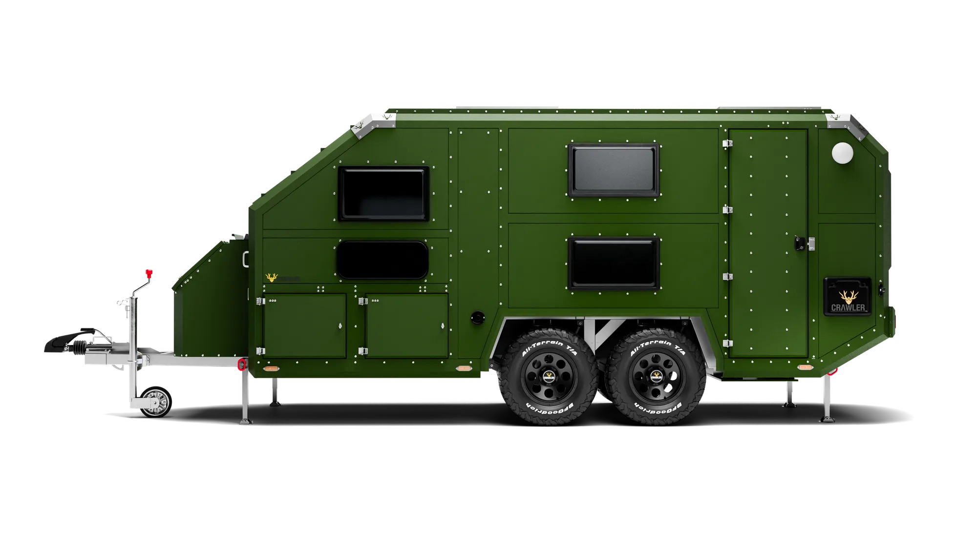 Crawler BATU 535i Desert Edition — military green body, side view
