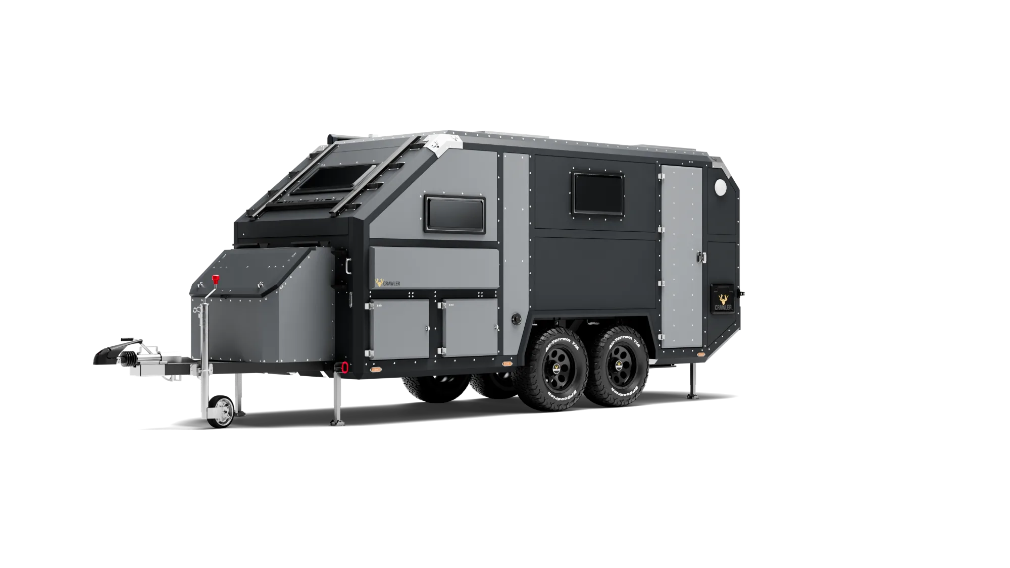 Deep Black / Ash Grey (Ral 9005 / Heper 3) (Matte, Rough)