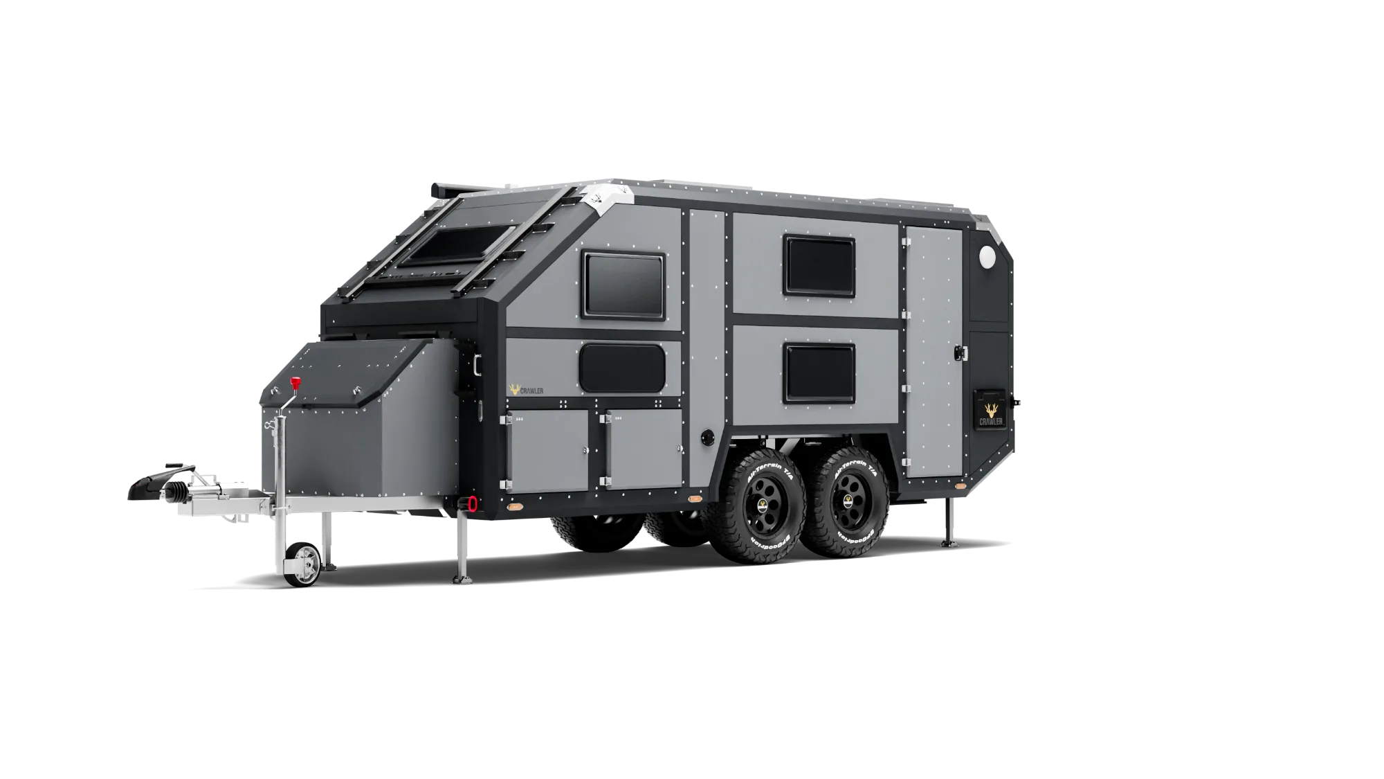 Deep Black / Ash Grey (Ral 9005 / Heper 3) (Matte, Rough)