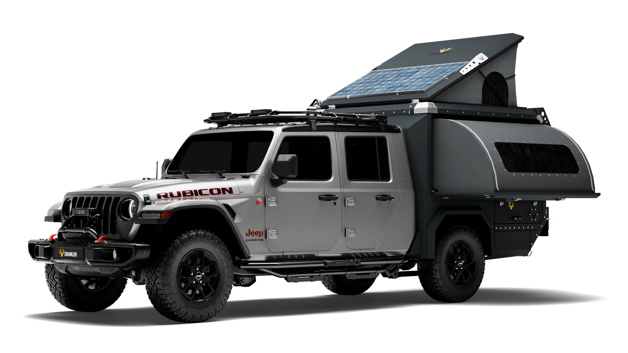 Crawler CMP 190 Jeep Rubicon Gladiator — pop-up roof open