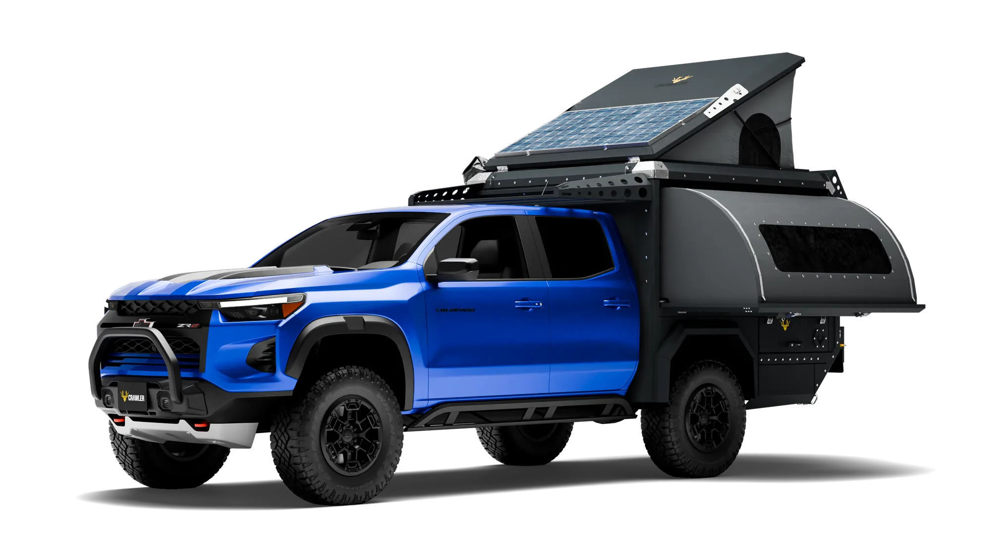 Crawler CMP 190 Chevrolet Colorado — pop-up roof open